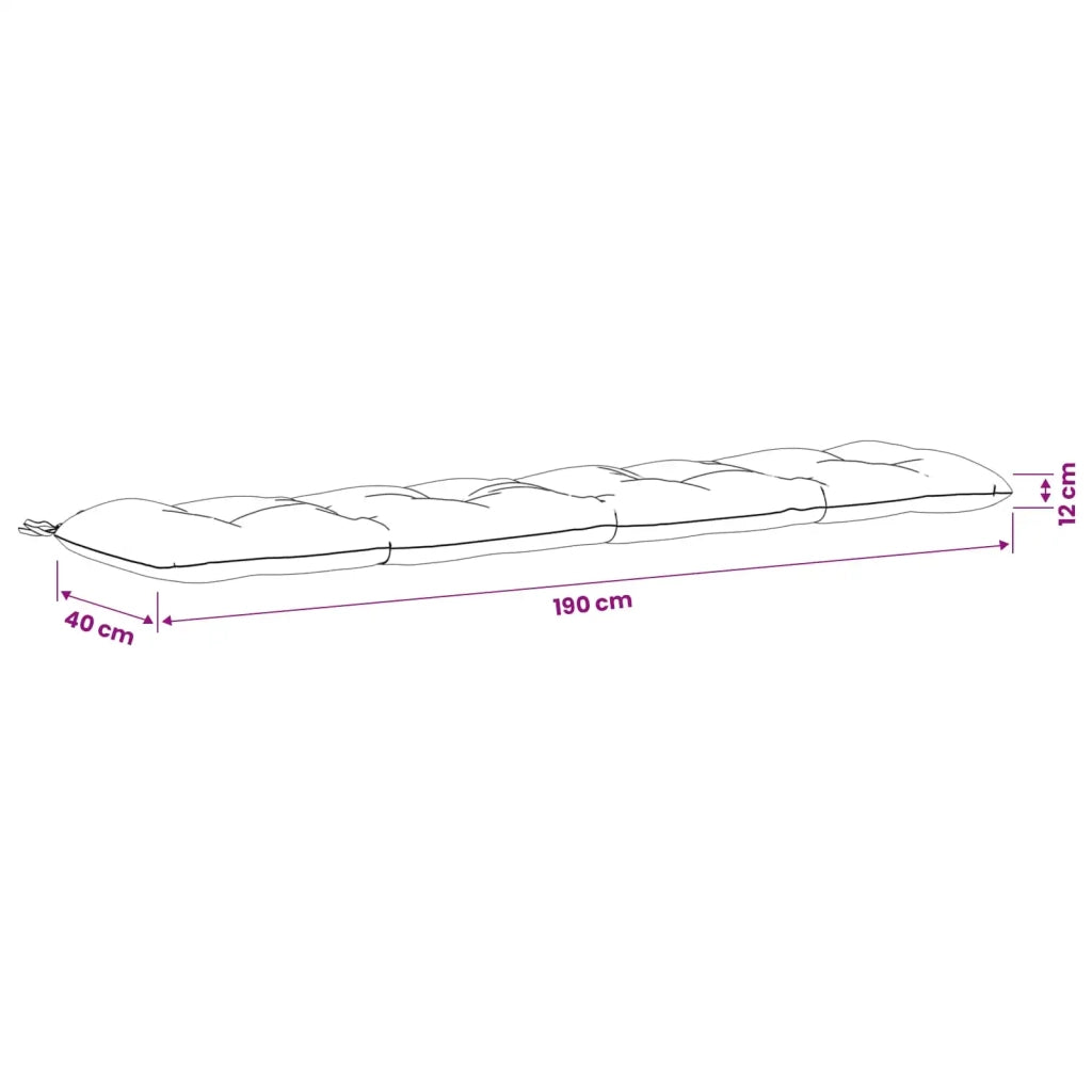Cuscino per panchina VIANEN 100% Poliestere Blu Scuro 953170