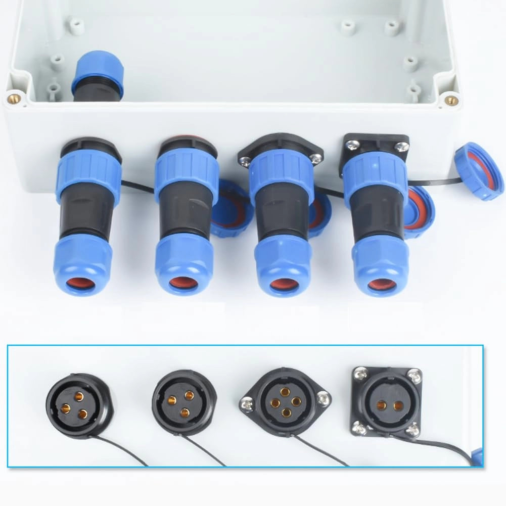 Connettore multipolare SP13 per applicazioni aeronautiche, grado di protezione IP68, connettore maschio/femmina, 200 V, 5 A