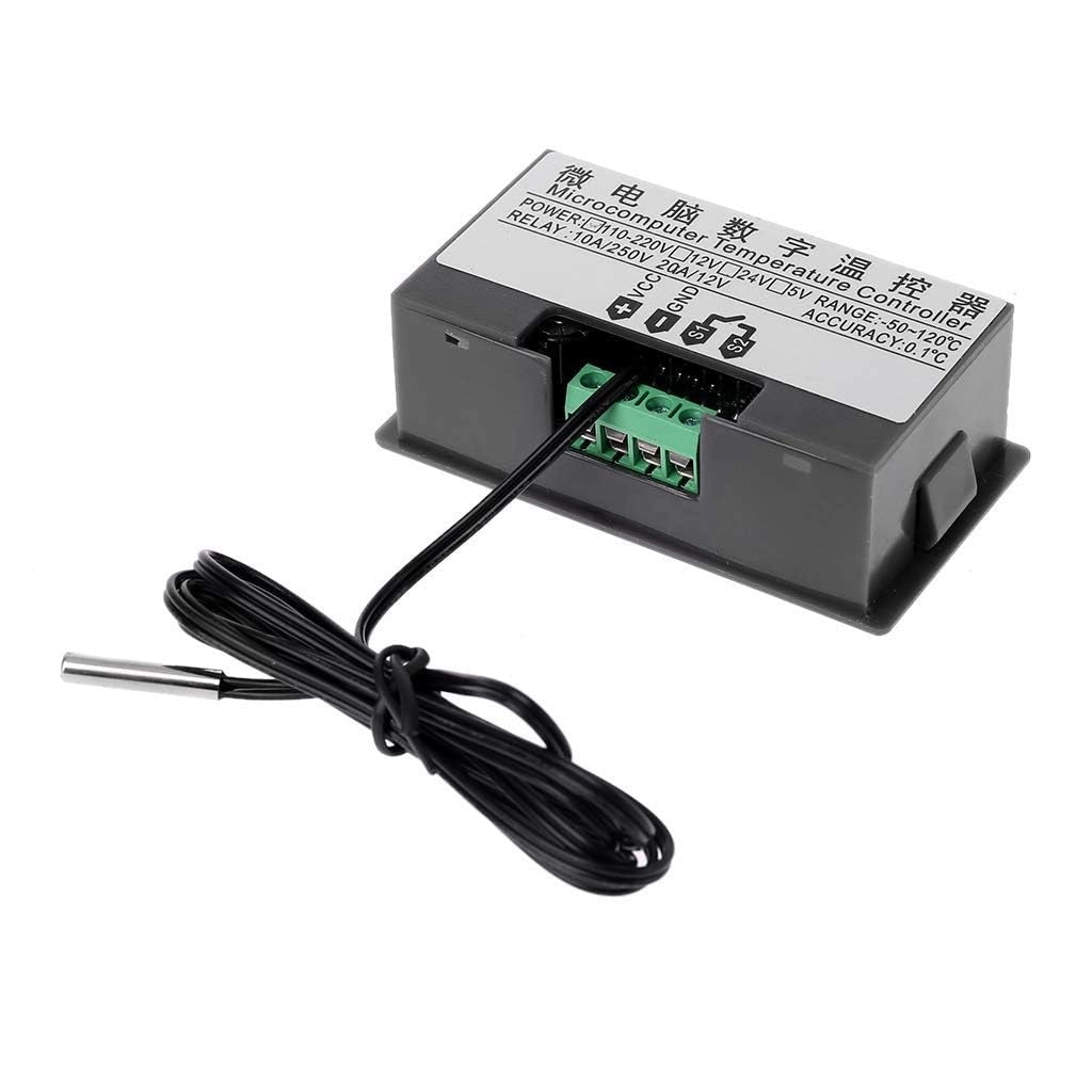 Termostato W3230, 20 A, 110-220 V, con LED, confezione da 2 pezzi