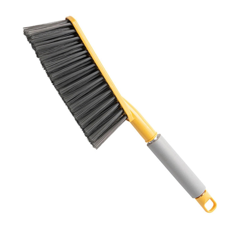 Spazzola per il bagno con manico lungo, setole morbide, colore giallo, 41 cm