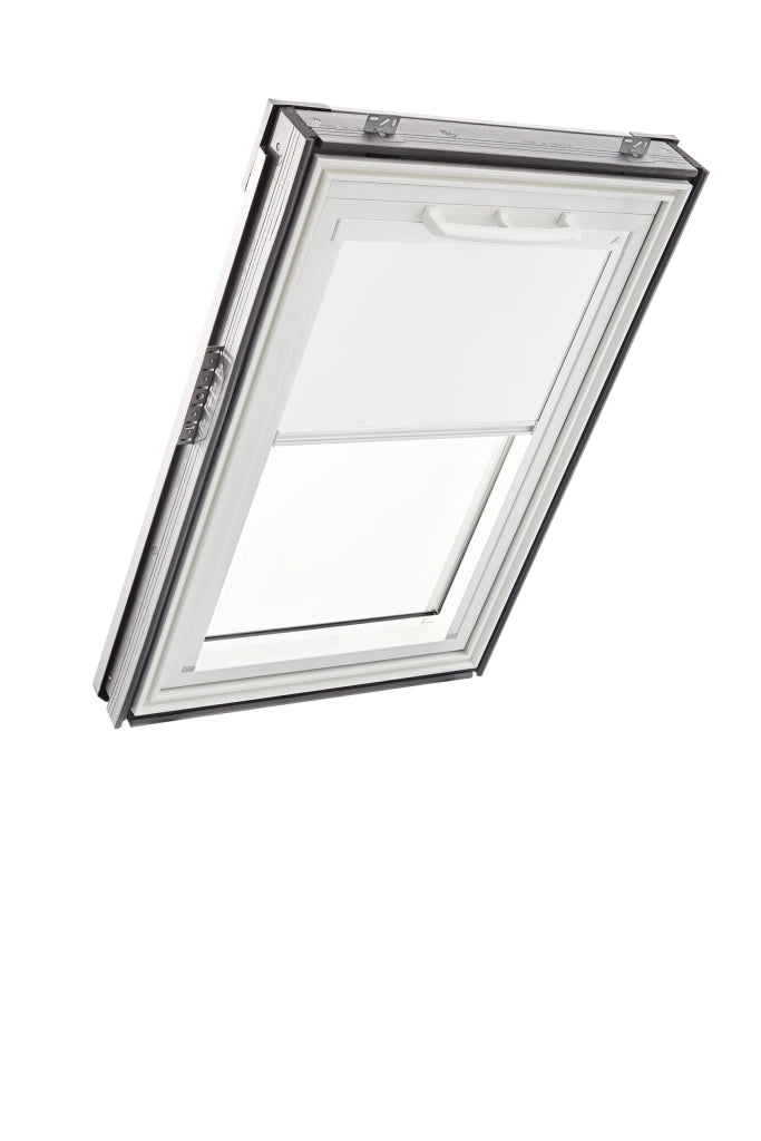 Tende oscuranti per lucernari della serie Q, modello 094/078, azionate manualmente, colore bianco