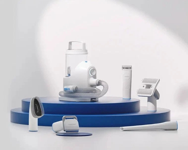 Neakasa - Kit di toelettatura P2 Pro 5-in-1 con aspirapeli per cani / gatti