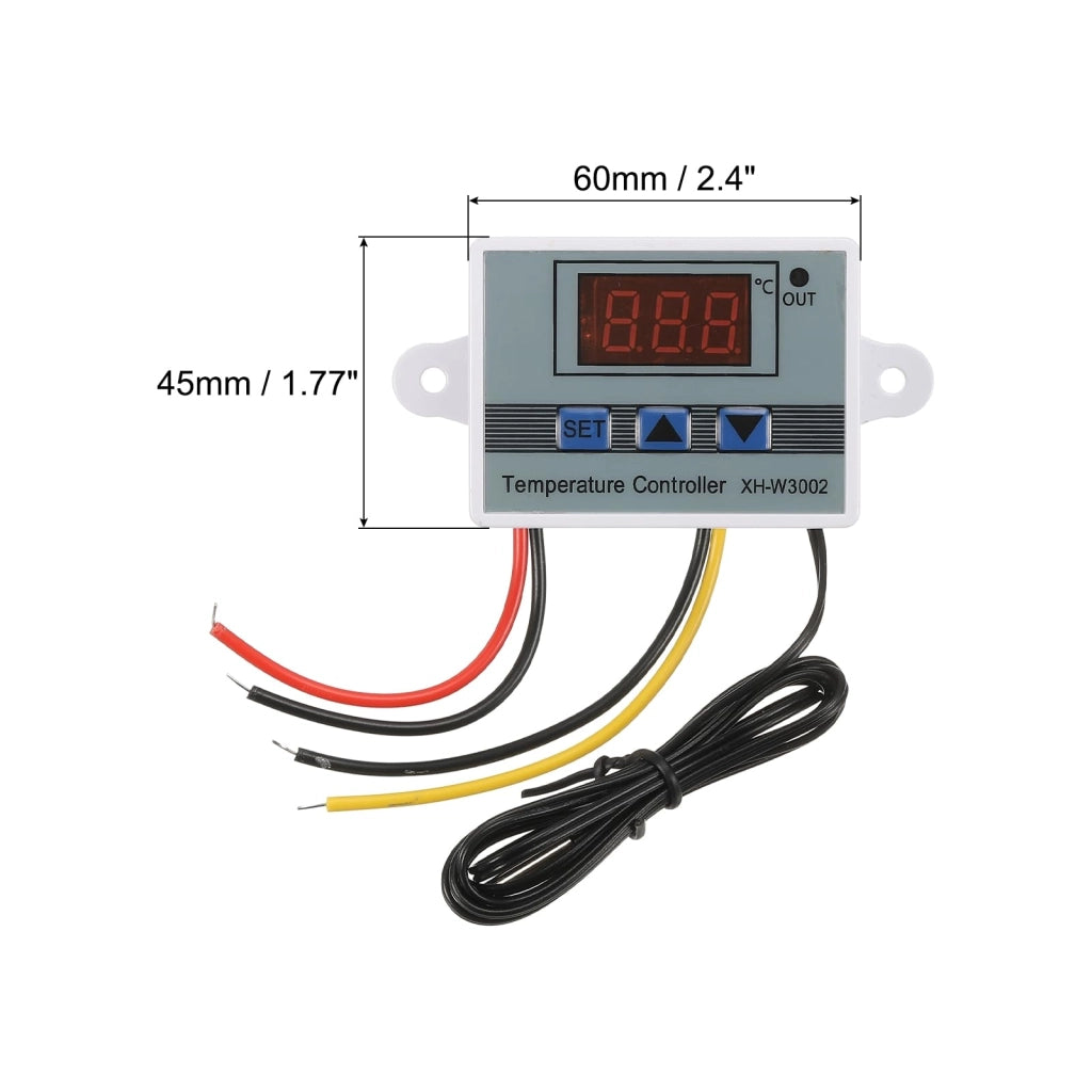 2 regolatori di temperatura digitali a LED XH-W3002, 10A, DC 12V