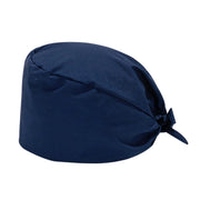 Cuffia chirurgica unisex, regolabile, in cotone, color blu navy