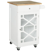 Tavolino da cucina con ruote ¨C Minimal ¨C Bianco