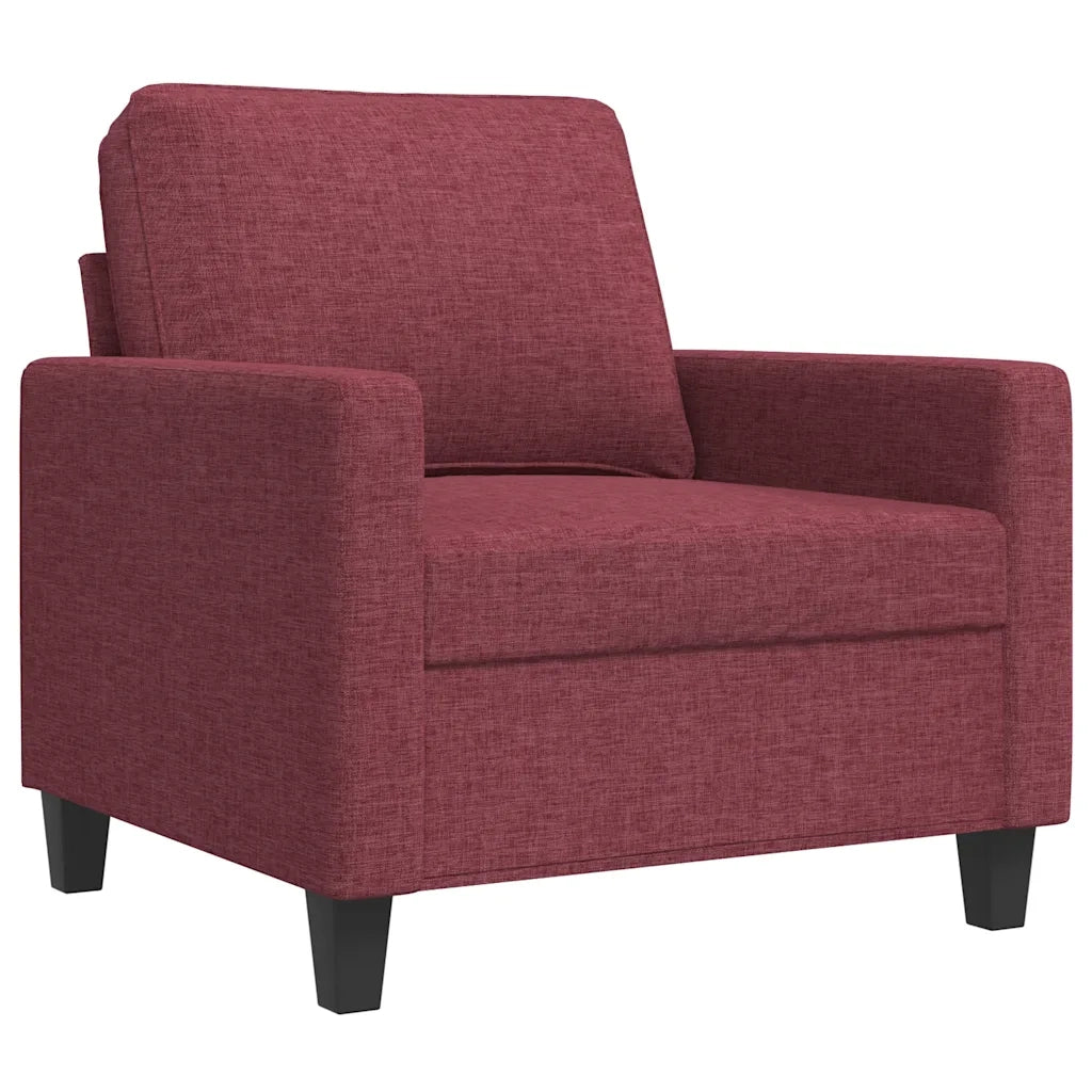 Poltrona Rosso Vino 60 cm in Tessuto 359153