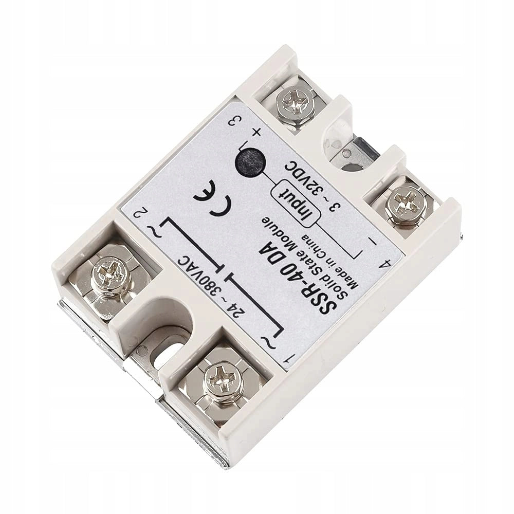 Relè a Stato Solido SSR-40 DA 40A 24-380VAC LED – Alta Capacità di Carico, Isolamento Fotoelettrico