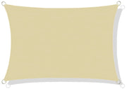 AIO FACTORY Vela ombreggiante impermeabile 4x3 m Beige - Soluzione per ombrelloni da giardino