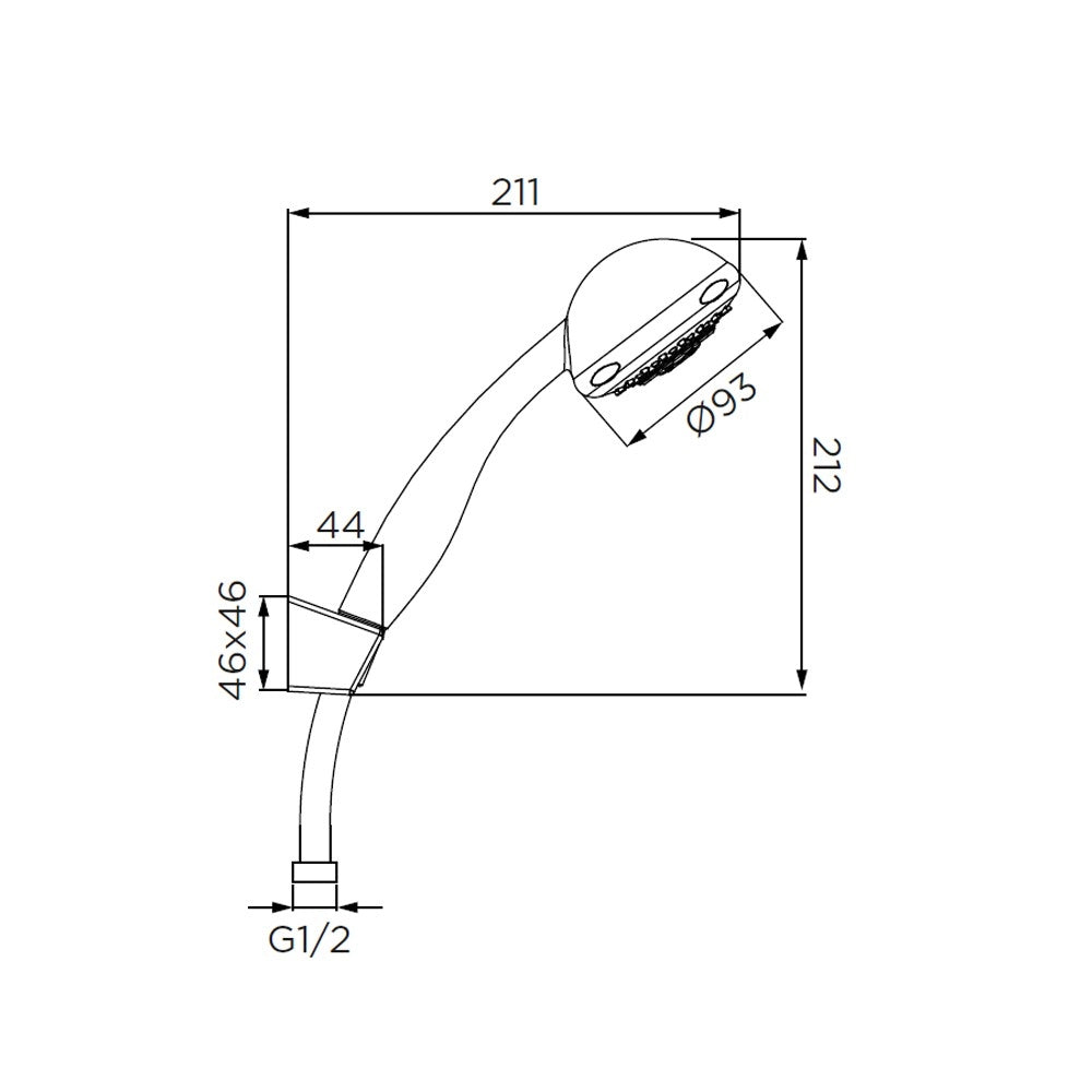 Duplex serie roby cromato, a 2 getti