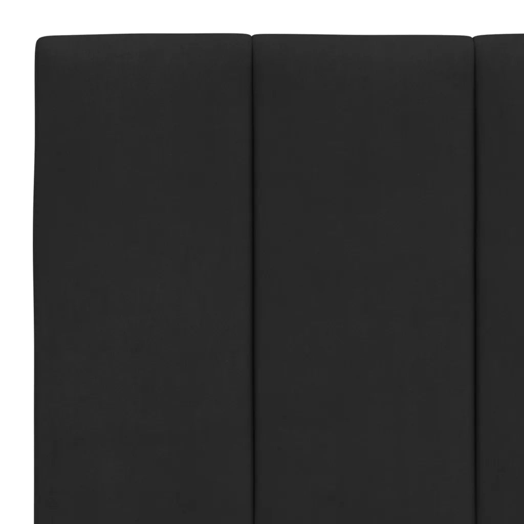 Letto con Materasso Hanko Nero 200x200 cm in Velluto
