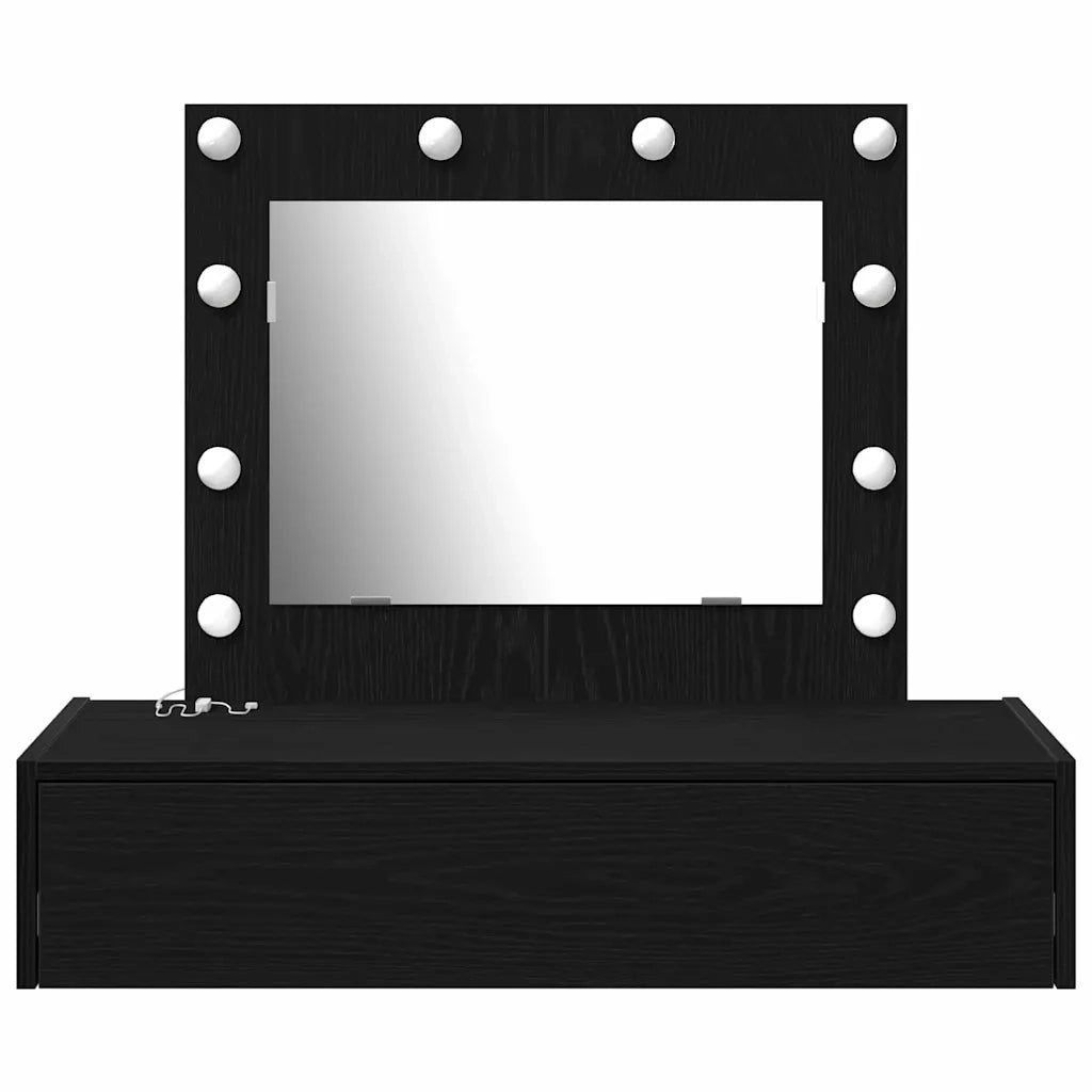 Tavolo da Trucco Nero 83 x 40 x 70 cm Legno multistrato 865227