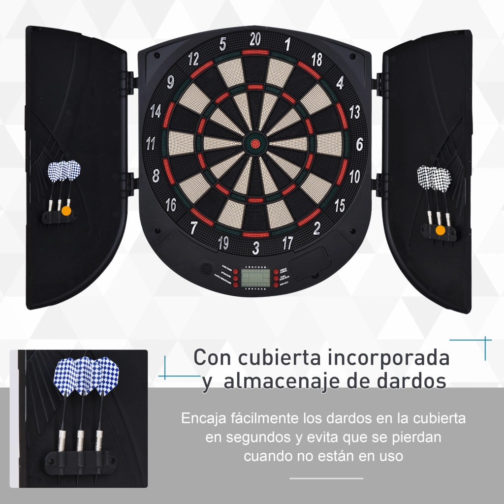 Gioco Freccette Elettronico ¨C Minimal ¨C 44x4.4x50 cm Nero