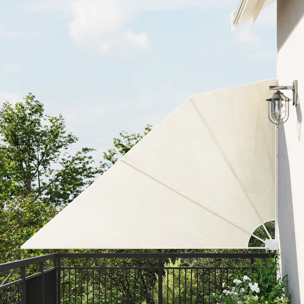 Tenda Laterale per Balcone Pieghevole Crema 160x240 cm 41577