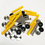 Kit completo - Viti, Placche copri-viti e Stop da muro Pezzi: 50 pz