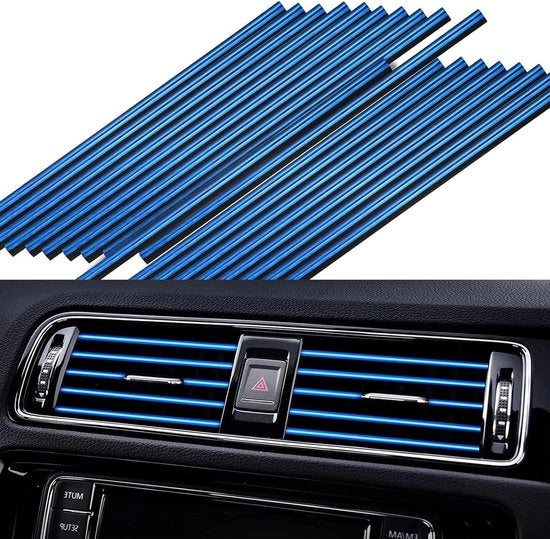 Decorative strips per scarico auto - 30 pezzi di PVC per decorare l'abitacolo
