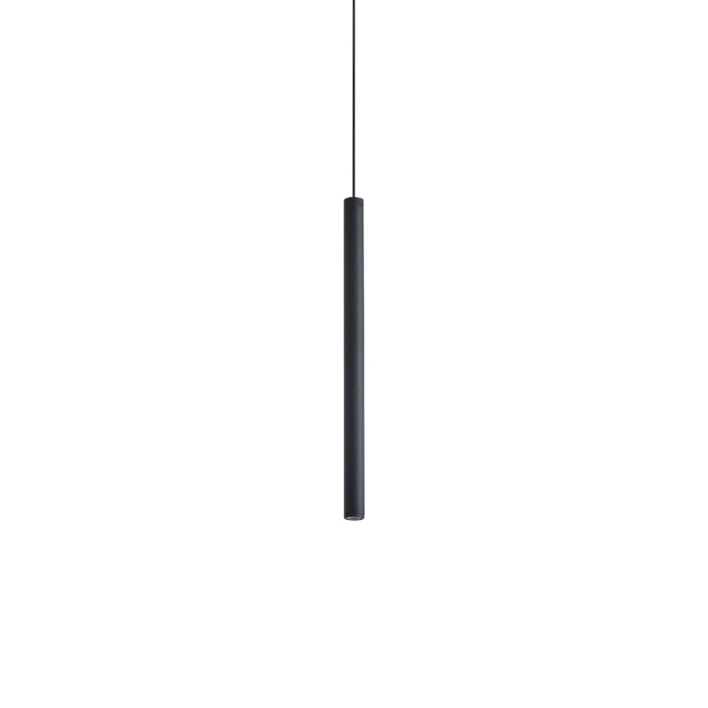 Lampada A Sospensione Look 1 Luce Led Integrato Nero