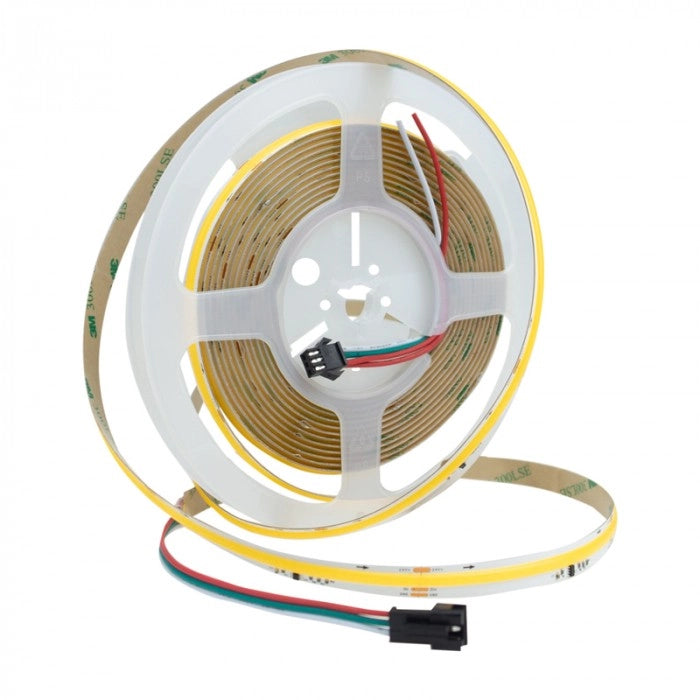 Striscia LED COB CCT digitale 24V 18W/m 1620lm/m 5m Ecolight