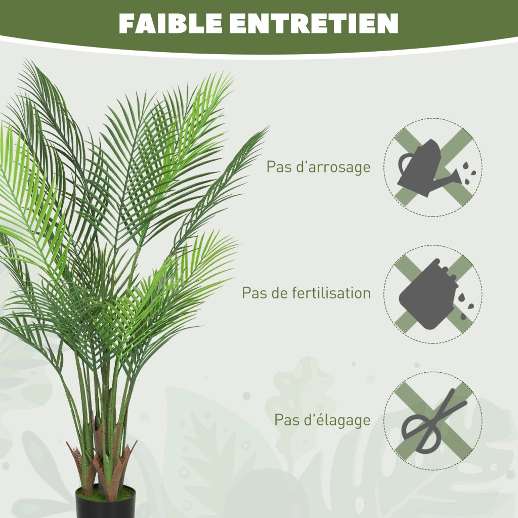 Palma artificiale ¨C Minimal ¨C verde 120 cm con vaso