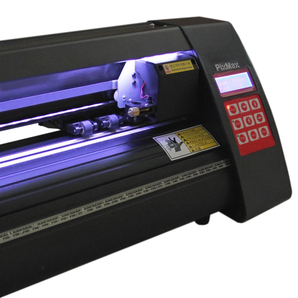 Plotter da Taglio Vinile Macchina per Taglio e Incisione Insegne Etichette Guida Laser - Abbonamento 12 Mesi Software Signcut Pro - LED - 720mm