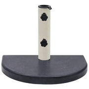 Base per ombrellone-Supporto per ombrellone Nera 40x28x4 cm in Granito