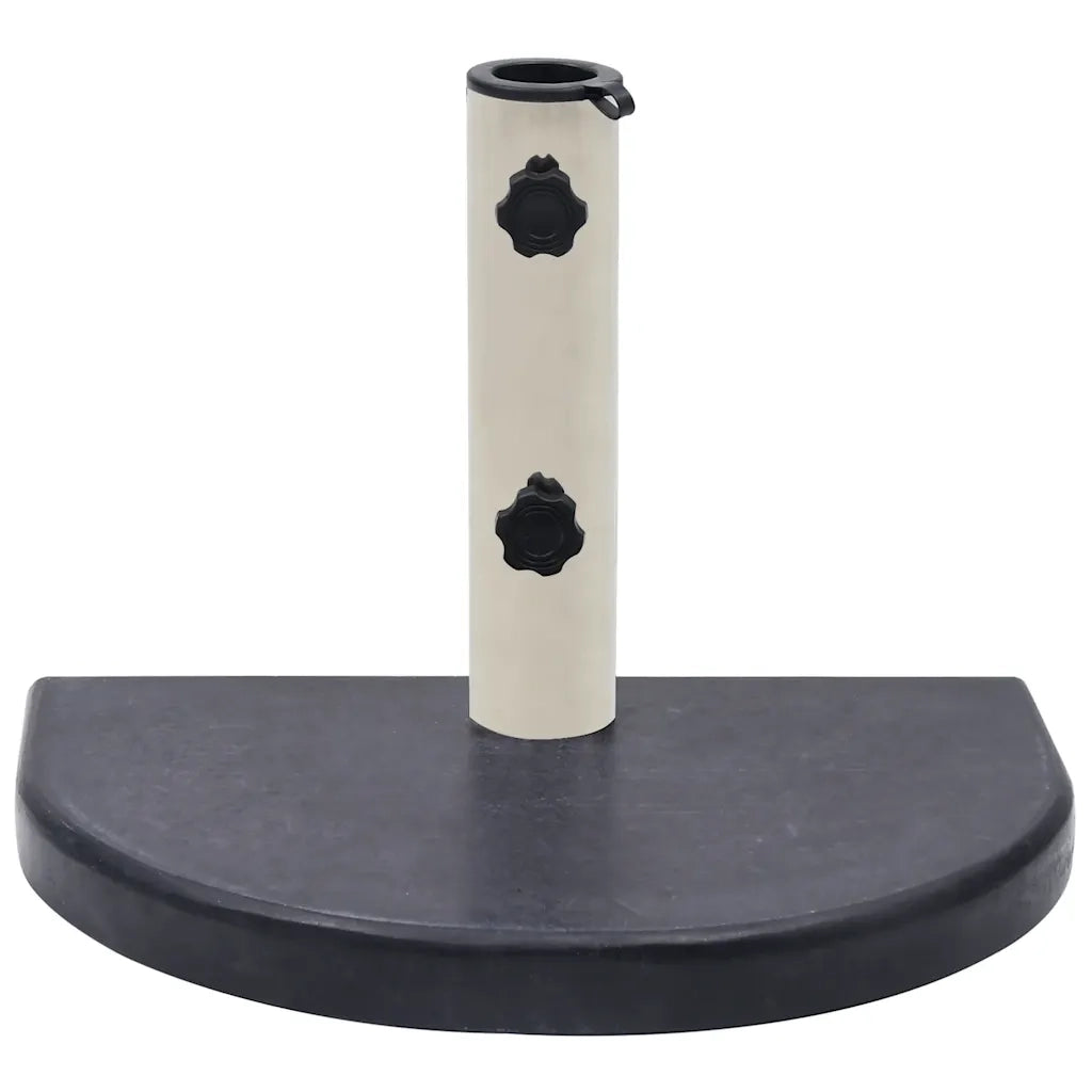 Base per ombrellone-Supporto per ombrellone Nera 40x28x4 cm in Granito