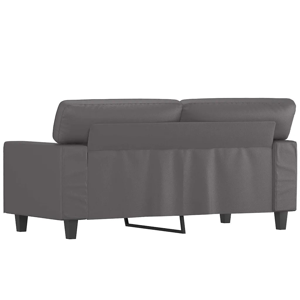 Divano a 2 Posti-Sofa 2 Posti Grigio 120 cm in Similpelle 935514