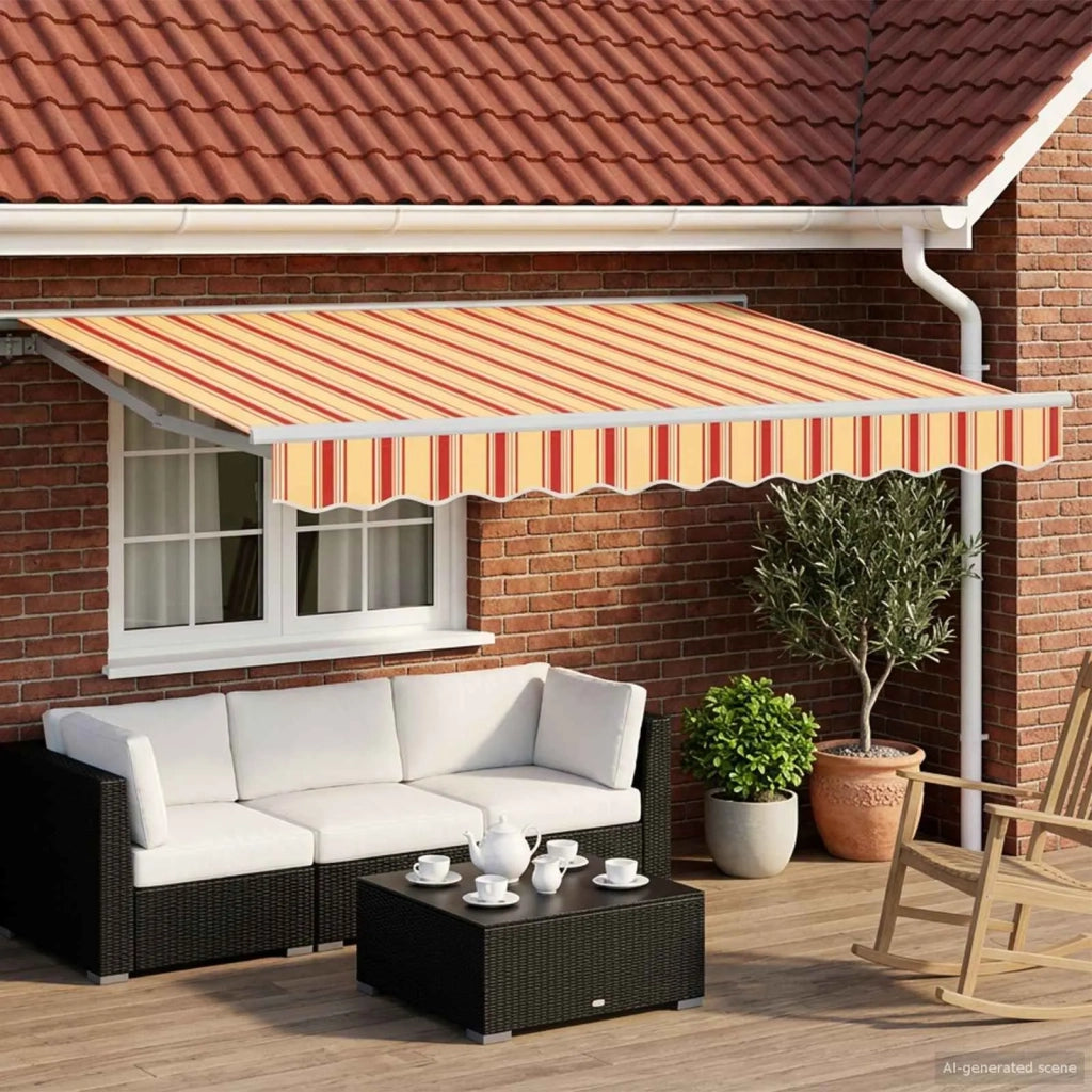 Cornice per Tenda Manuale con LED 3,5 x 2 m 3420542
