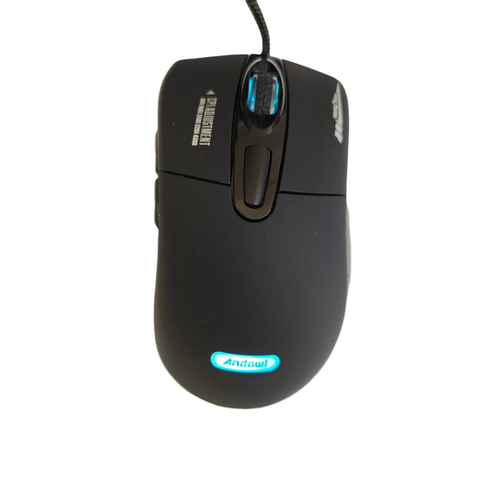Trade Shop - Mouse Gaming Led Per Pc Notebook Laptop Dpi Regolabile Filo Usb Ottico Q-t144 -