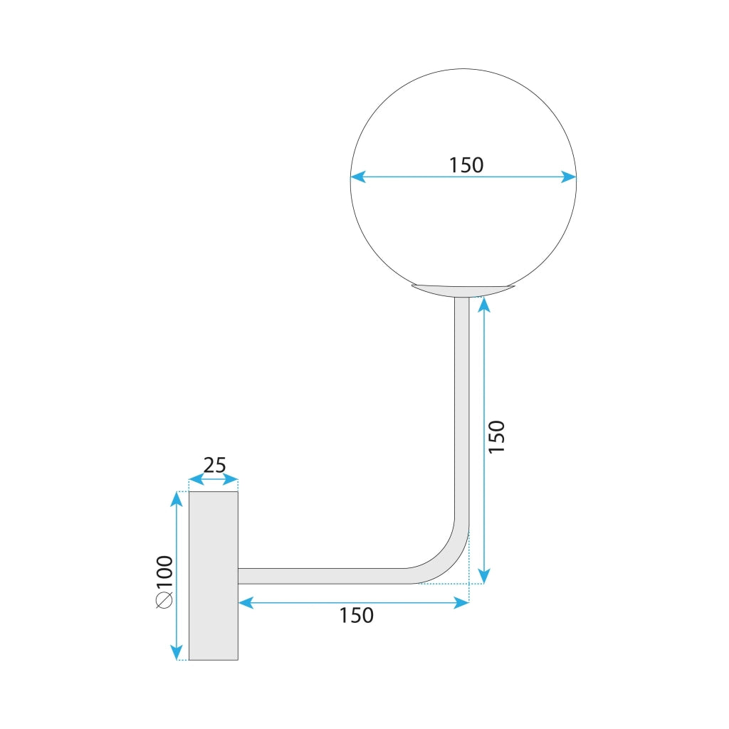 Lampada Da Parete G096-1w Gold