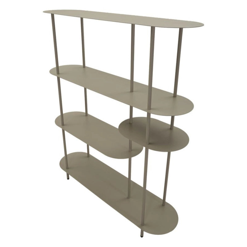 Libreria Saturno Tortora cm 118x31x139