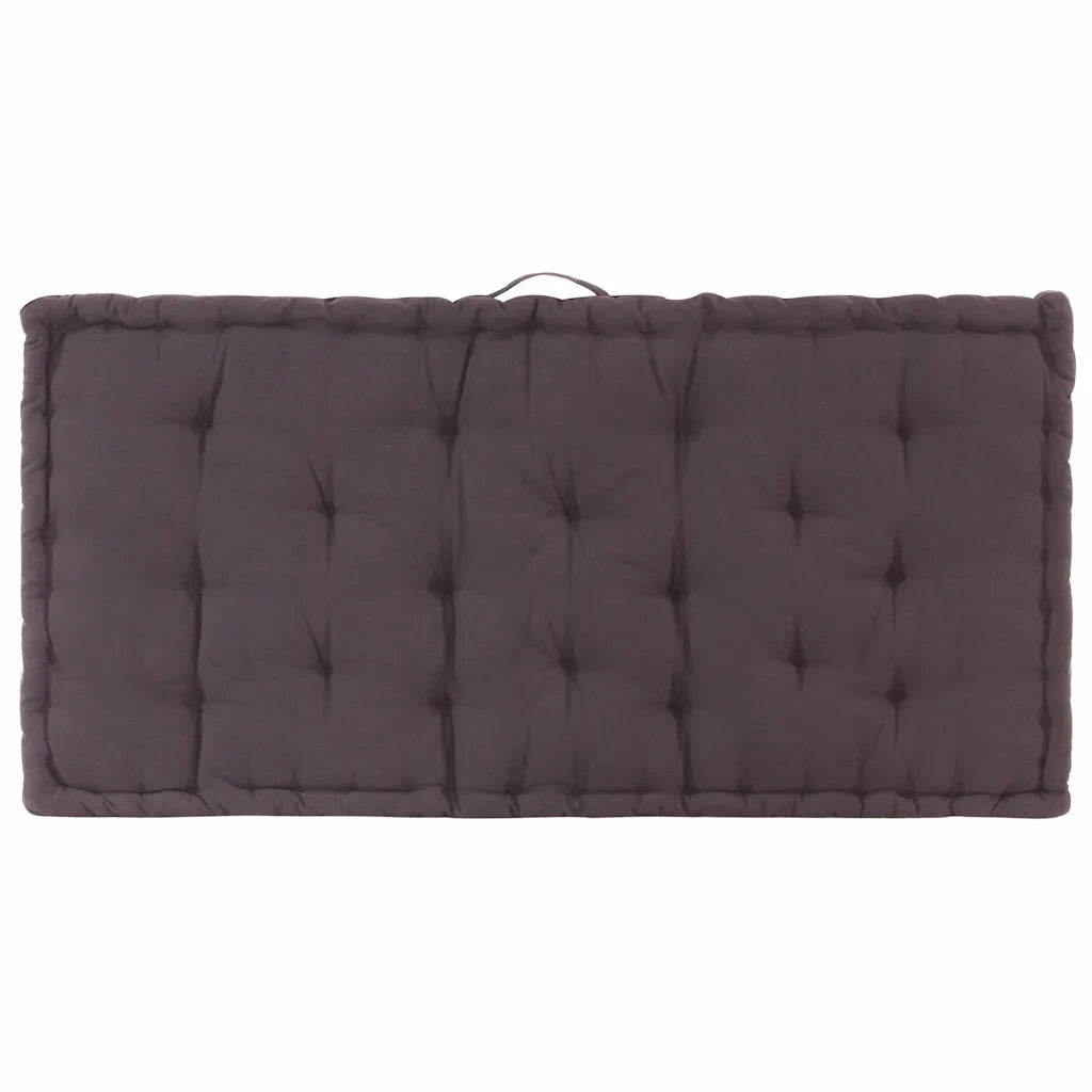 Cuscini per Pallet e Pavimento 2 pz in Cotone Antracite 3053635