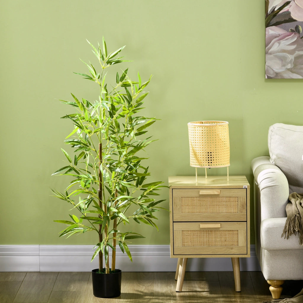 Bamb¨´ artificiale ¨C Xylo ¨C 120 cm con vaso decorativo