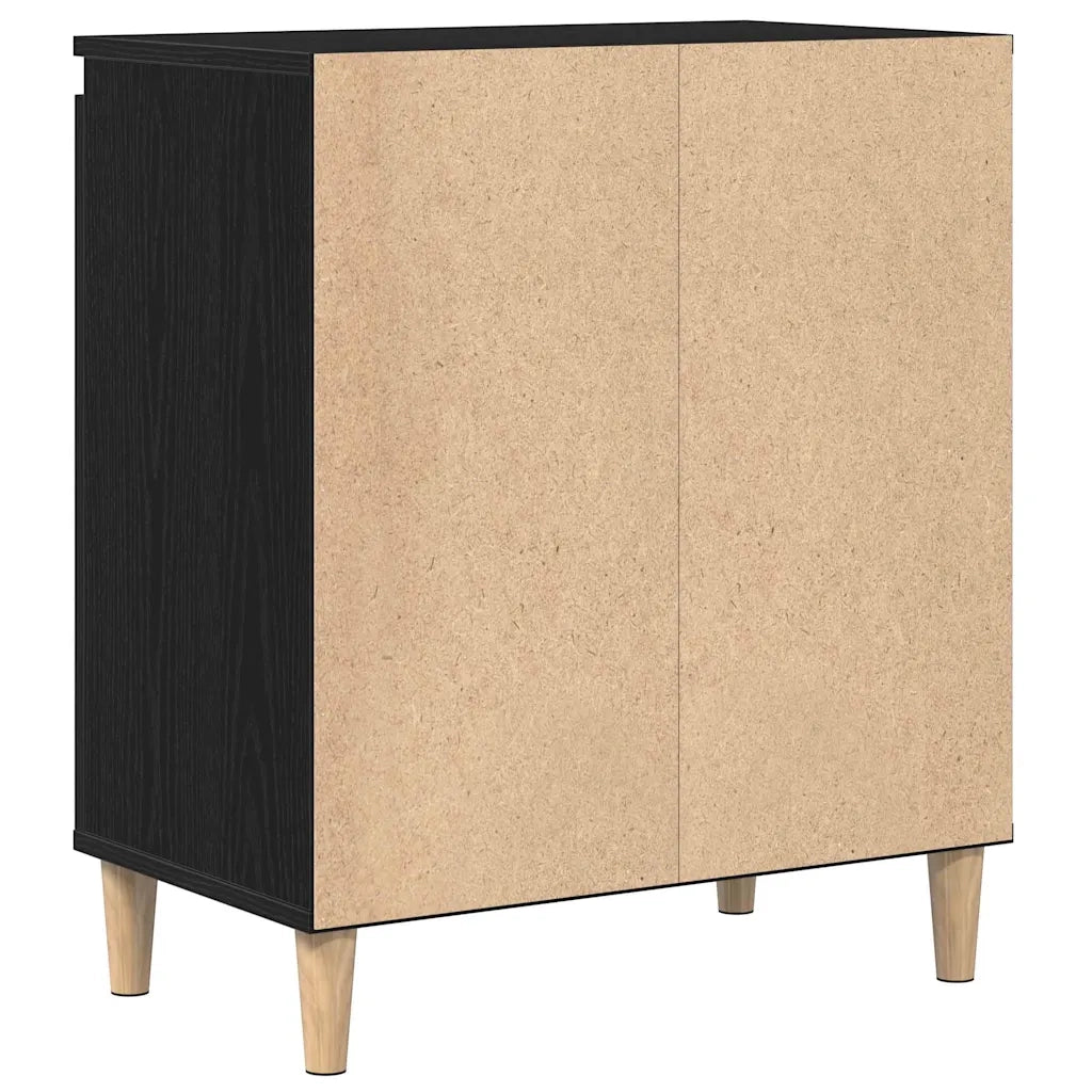 Credenza Rovere Nero 60 x 35 x 70 cm Legno multistrato 862593