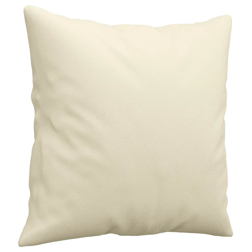 Set di Divani 3 pz con Cuscini Crema in Similpelle 3201930