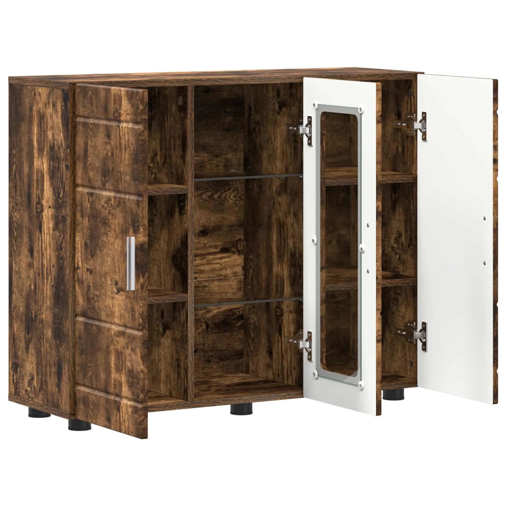 Armadio in Legno Rovere fum¨¦ 88,5 x 30,5 x 73 cm CFW1626109