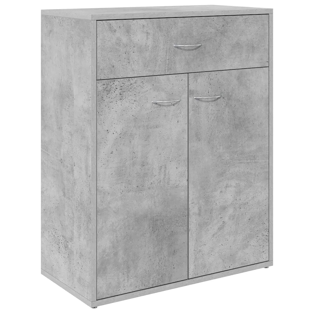 Credenza Grigio Cemento 60x30x75 cm in Legno Multistrato 800715