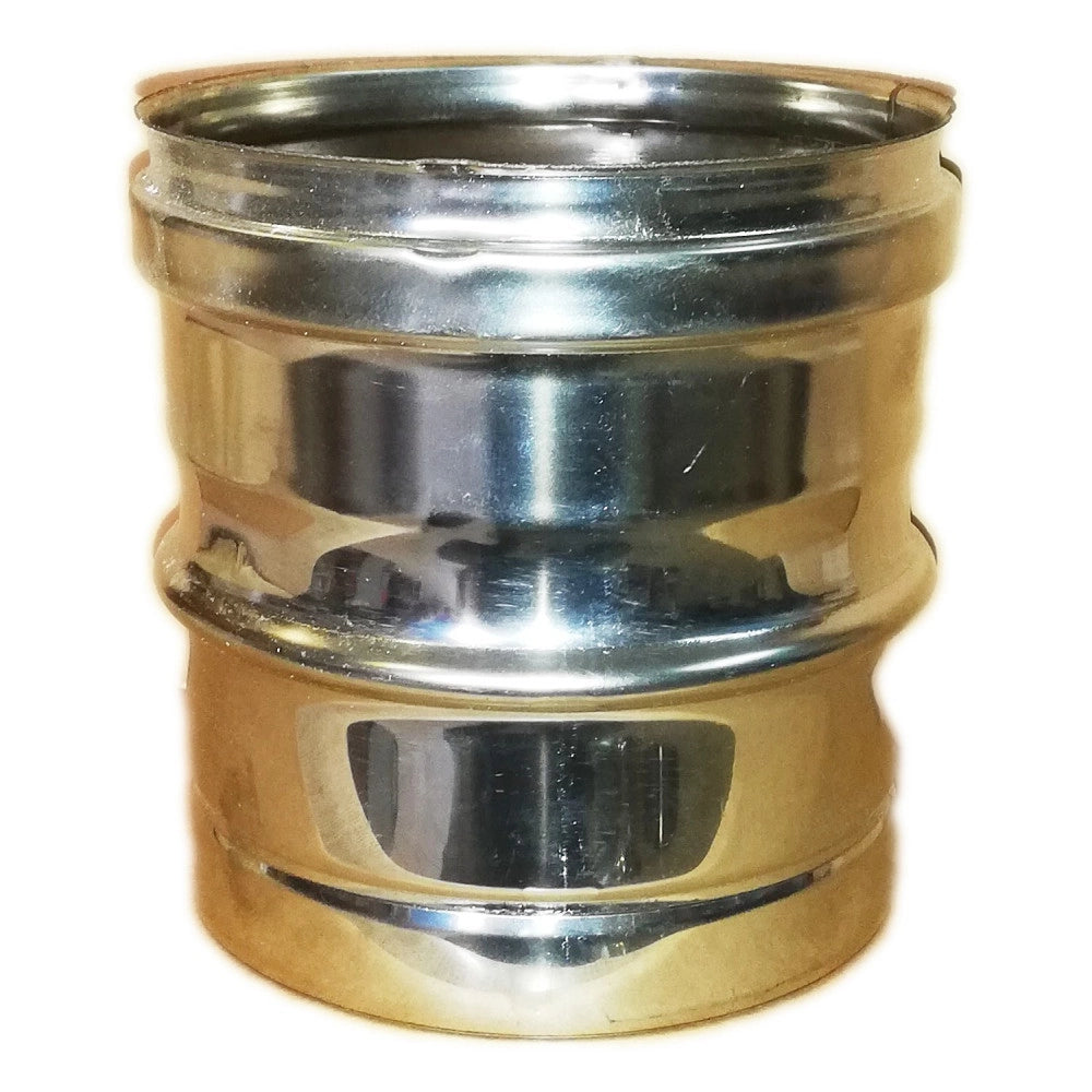 Raccordo da tubo arredo a tubo inox, diametro 140mm
