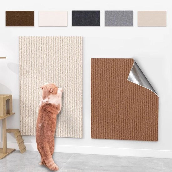 Matto autoadesivo per gatti - Scaffale per gatti - 1 pezzo - Nero - 30 x 100 cm
