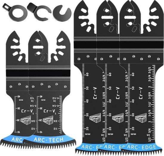Set di Accessori Multitool - 5 Accessori Vari per Legno, Plastica e Metallo