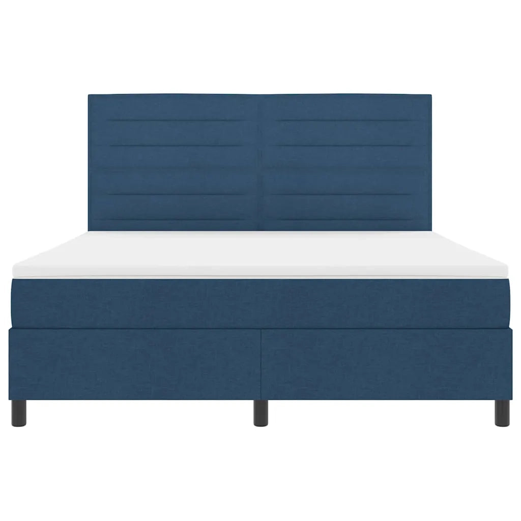 Letto a molle con materasso Blu 180 x 200 cm Tessuto 3339335