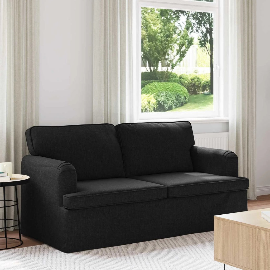 Divano Nero 162 x 80 x 85 cm Tessuto 42024492