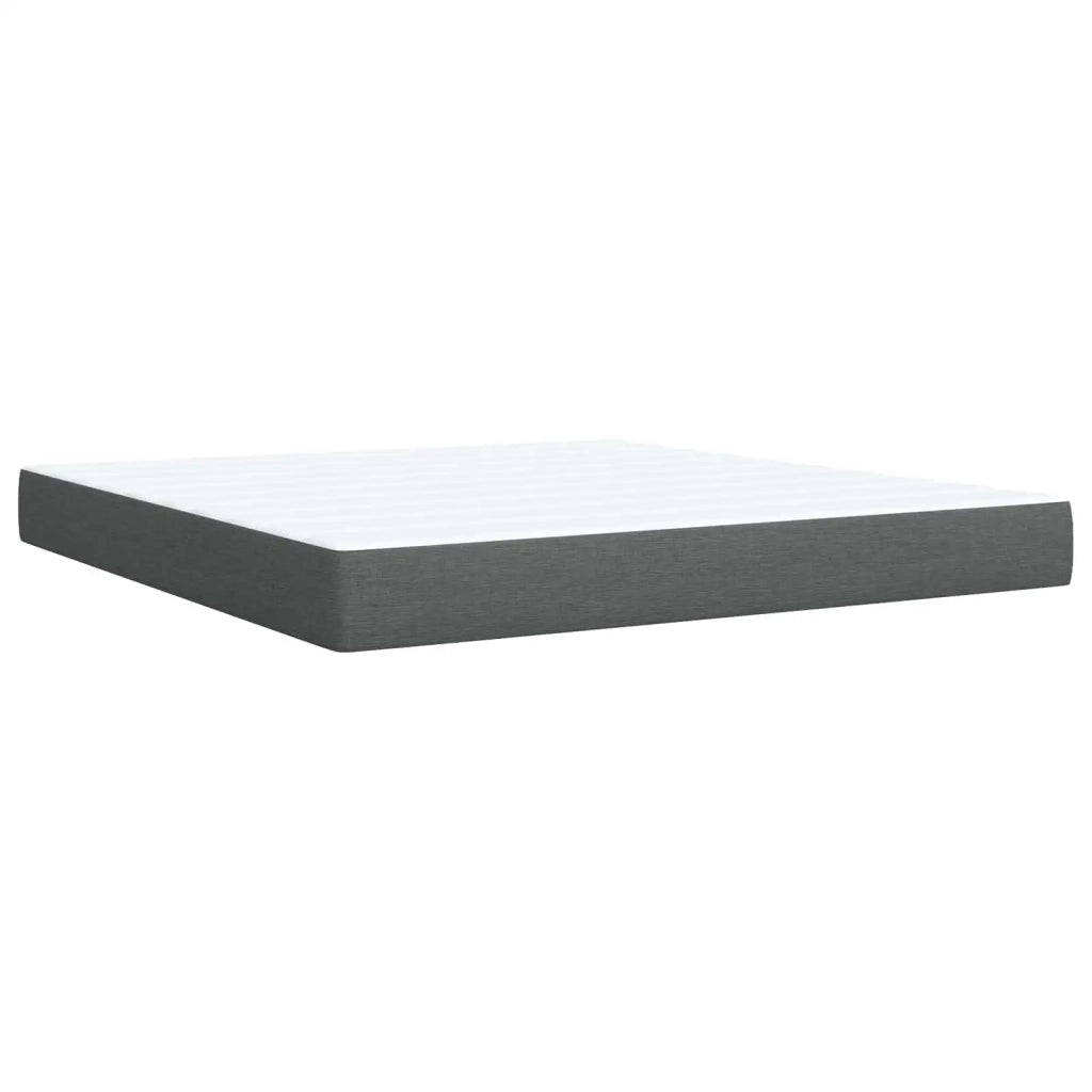 Letto box spring con materasso Grigio Scuro 180 x 200 cm 3453473