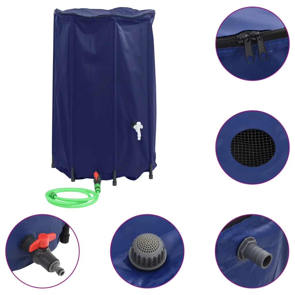 Serbatoio Acqua con Rubinetto Pieghevole 500 L in PVC 155996