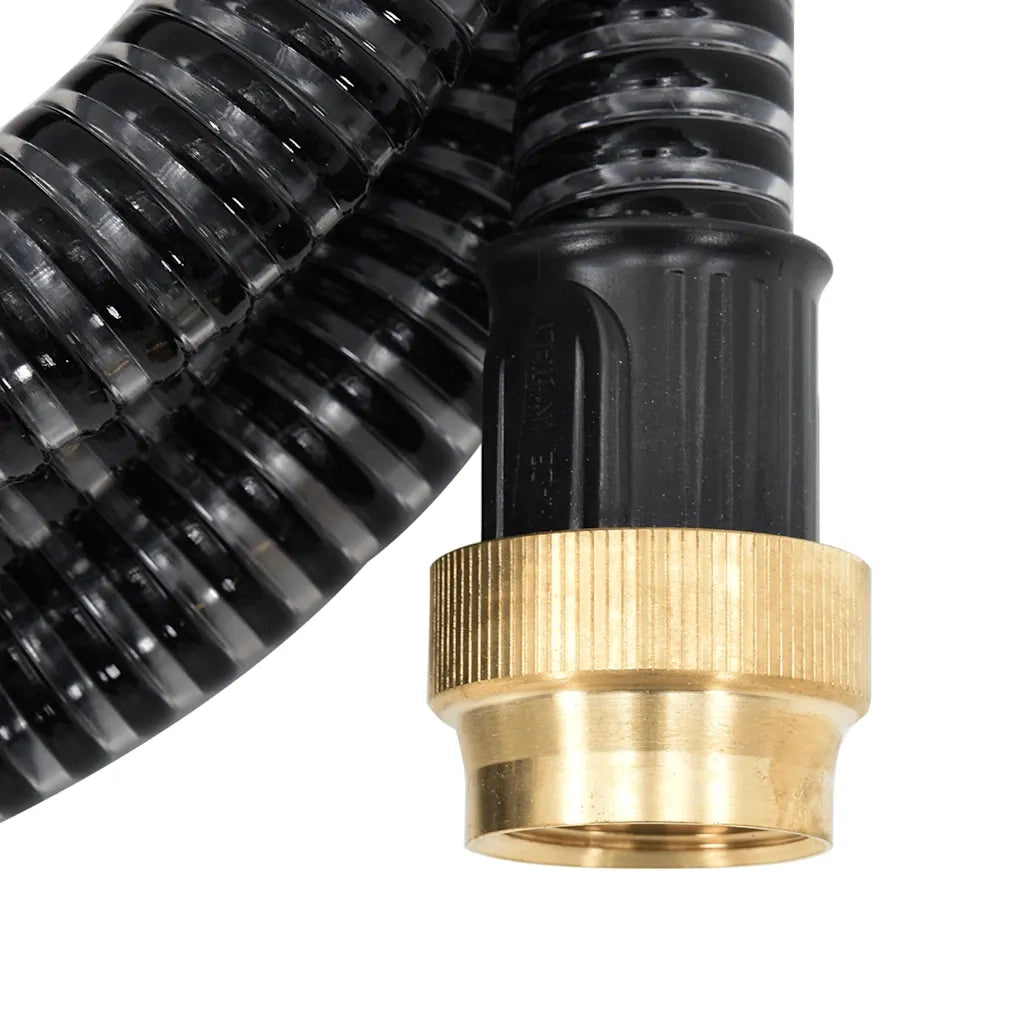 Tubo di Aspirazione con Connettori in Ottone 4 m 25 mm Nero CFW4832876