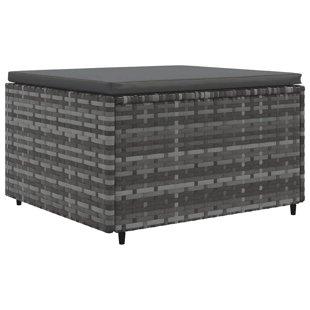 Set Divani da Giardino 5 pz con Cuscini in Polyrattan Grigio 3308058