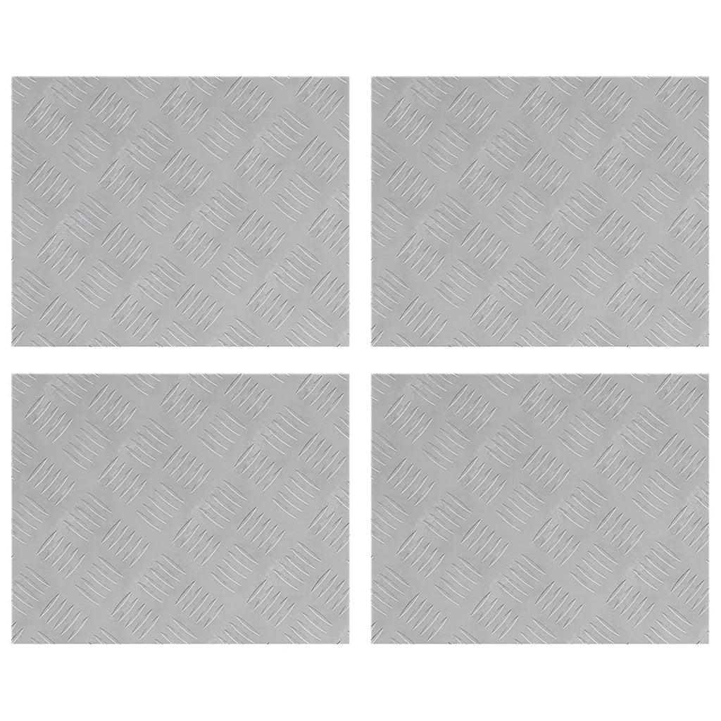 Gradini per Scale 4 pcs Argento 50 x 40 cm Alluminio 4104322