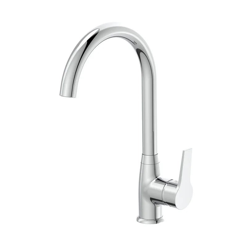 Miscelatore Lavello Bocca Alta Serie Baron Cromato