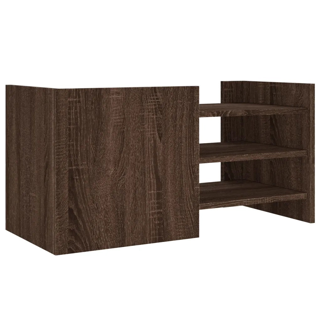 Mobile Porta TV Rovere Marrone 80x35x40 cm in Legno Multistrato 848373