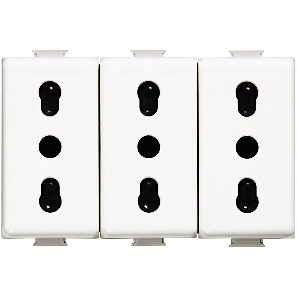 AM5180/3 - Matix Presa triplex bipasso 2P+T 10/16A
