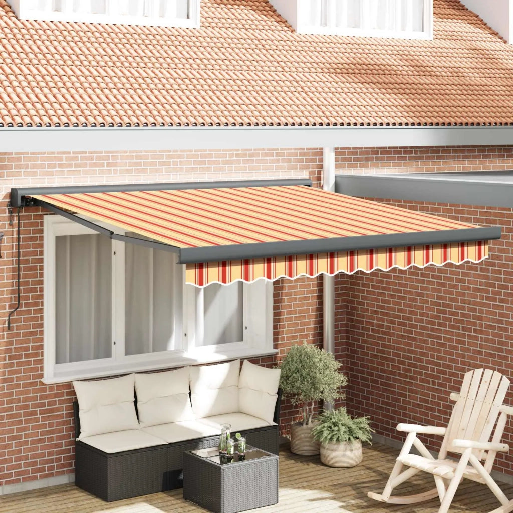 Tenda da Sole Giallo e Arancione 350 x 250 x 165 cm 3330264